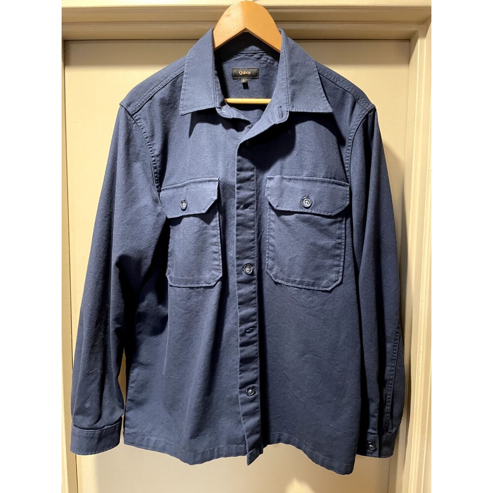 Quince Men Double-brushed Stretch Overshirt Jacket Large